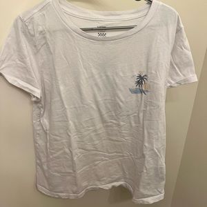 White Vans t-shirt.